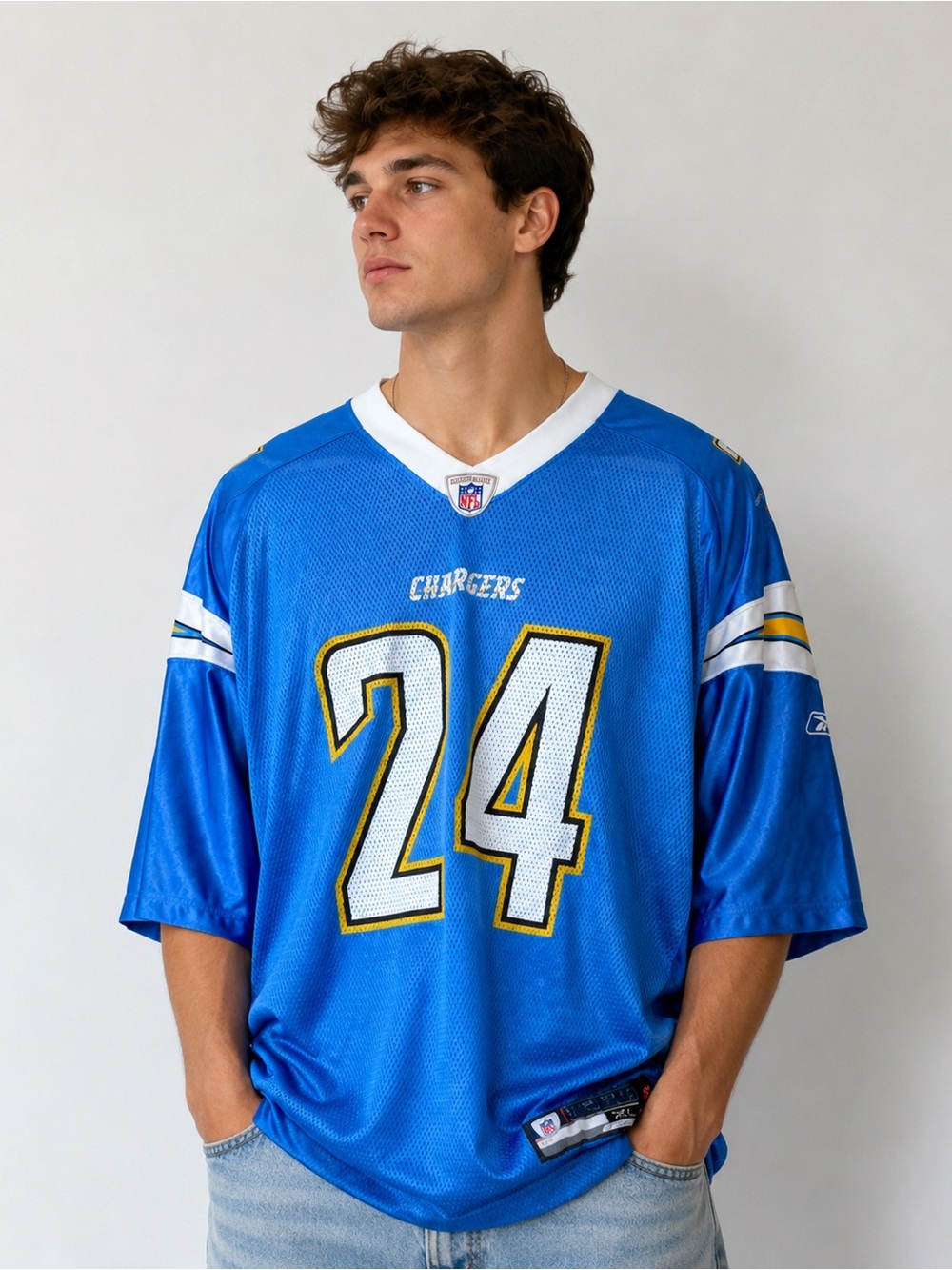 Vintage Reebok NFL Chargers Ryan Mathews #24 Jersey - Powder Blue - Size XL